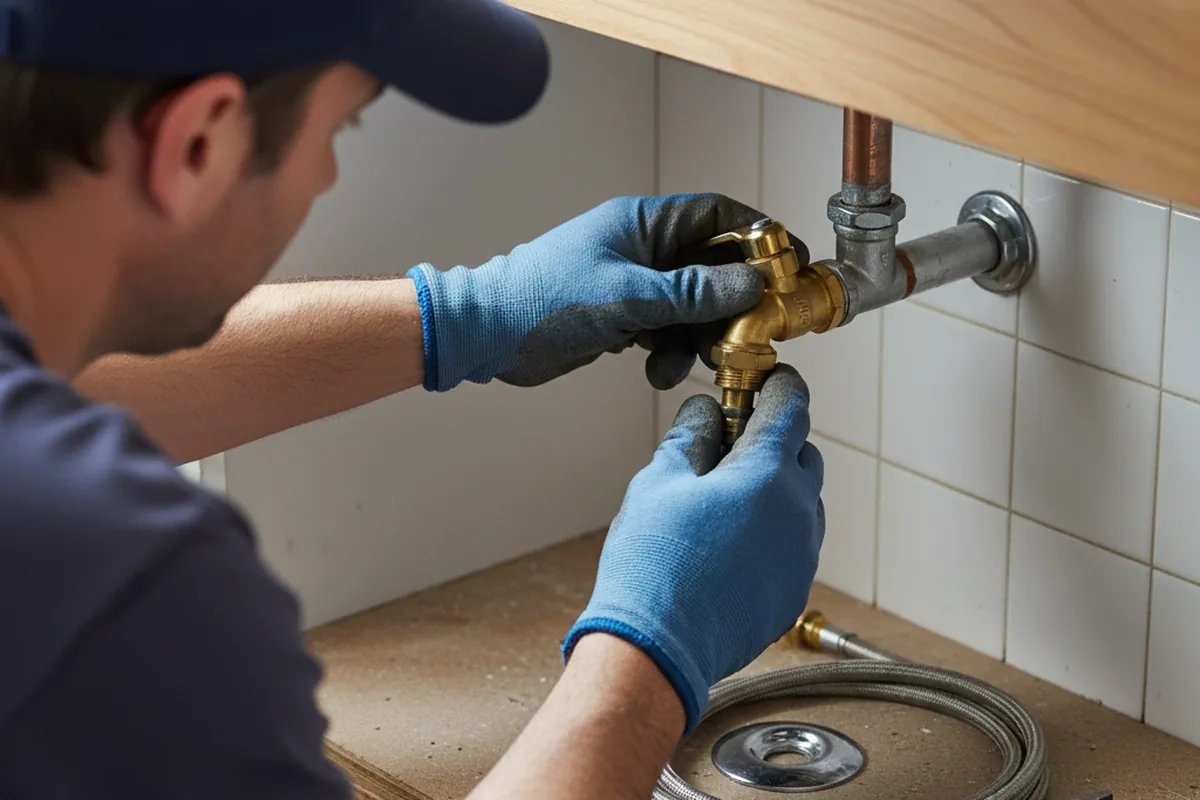 Shutoff valve and fitting work during Faucet and Fixture Repair in Gray Hawk